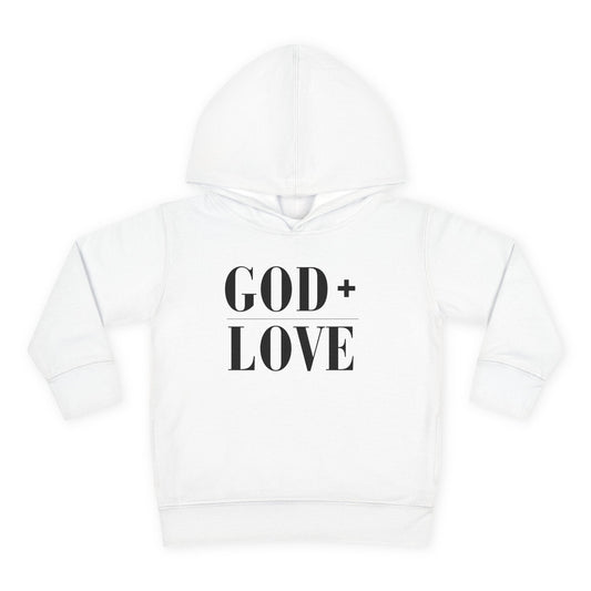 God + Love Statement Hoodie – Toddler