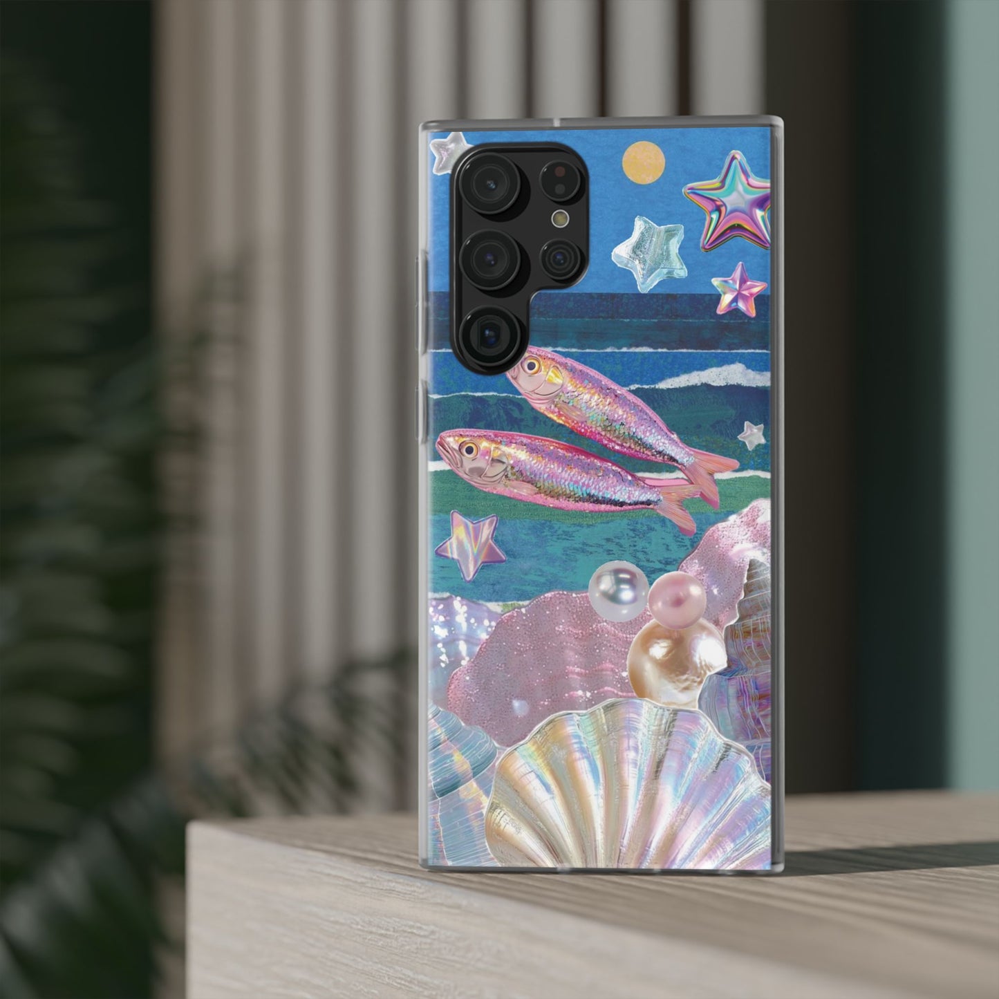Iridescent Seashell Phone Case | Mermaidcore Ocean Aesthetic Case