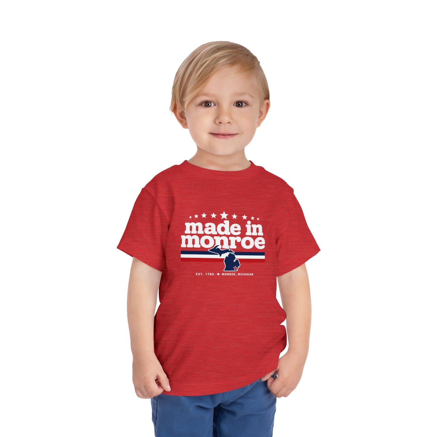 Made in Monroe Vintage Hometown Graphic T-Shirt- TODDLER