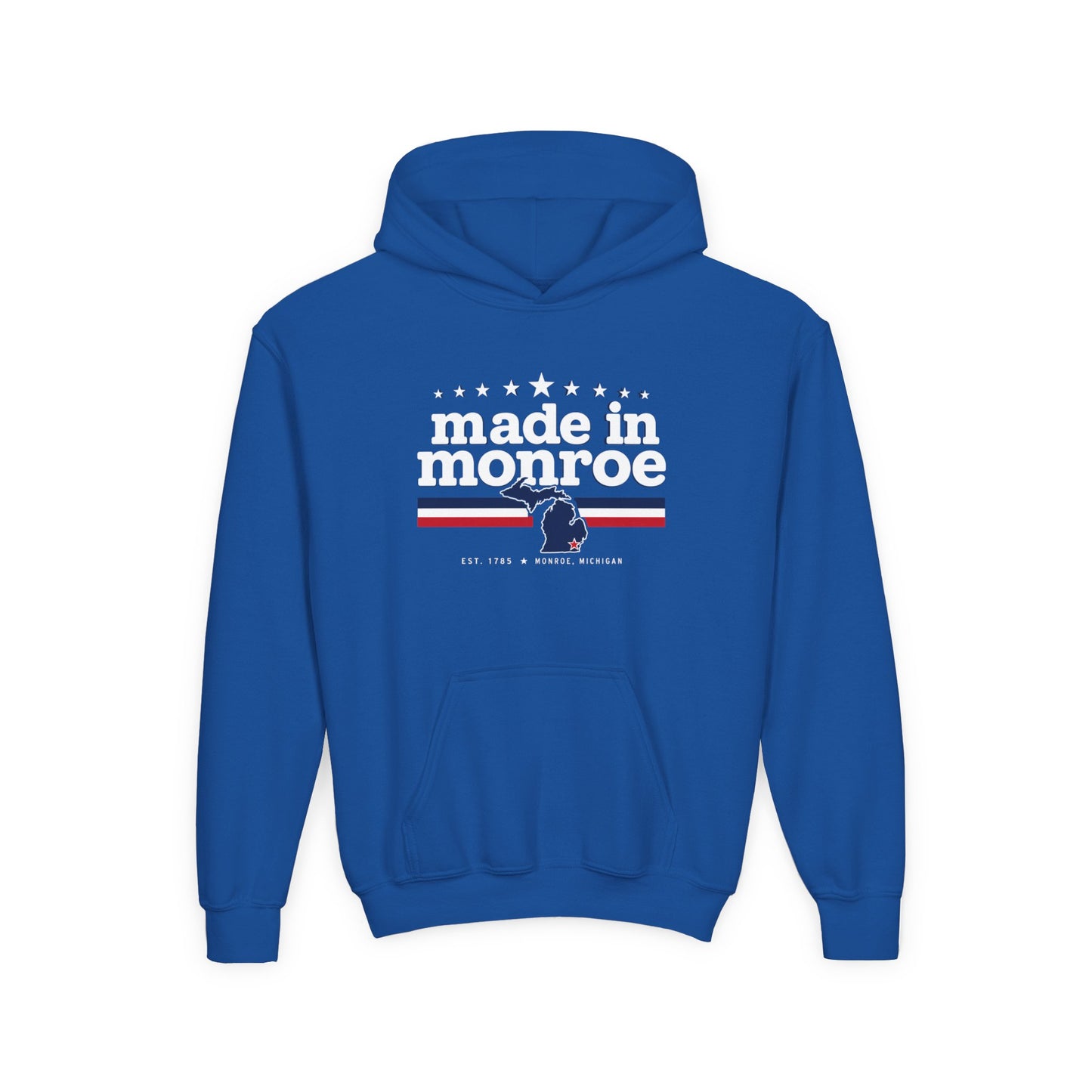 Made in Monroe Vintage Hometown Hoodie- YOUTH