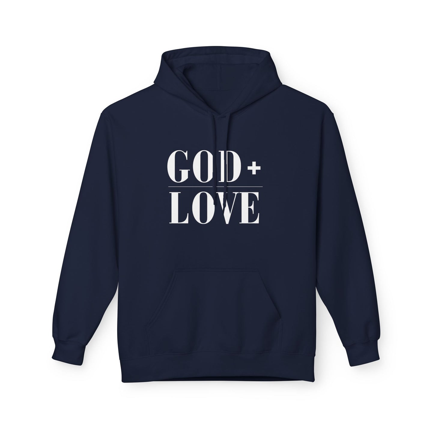 God + Love Statement Fleece Hoodie