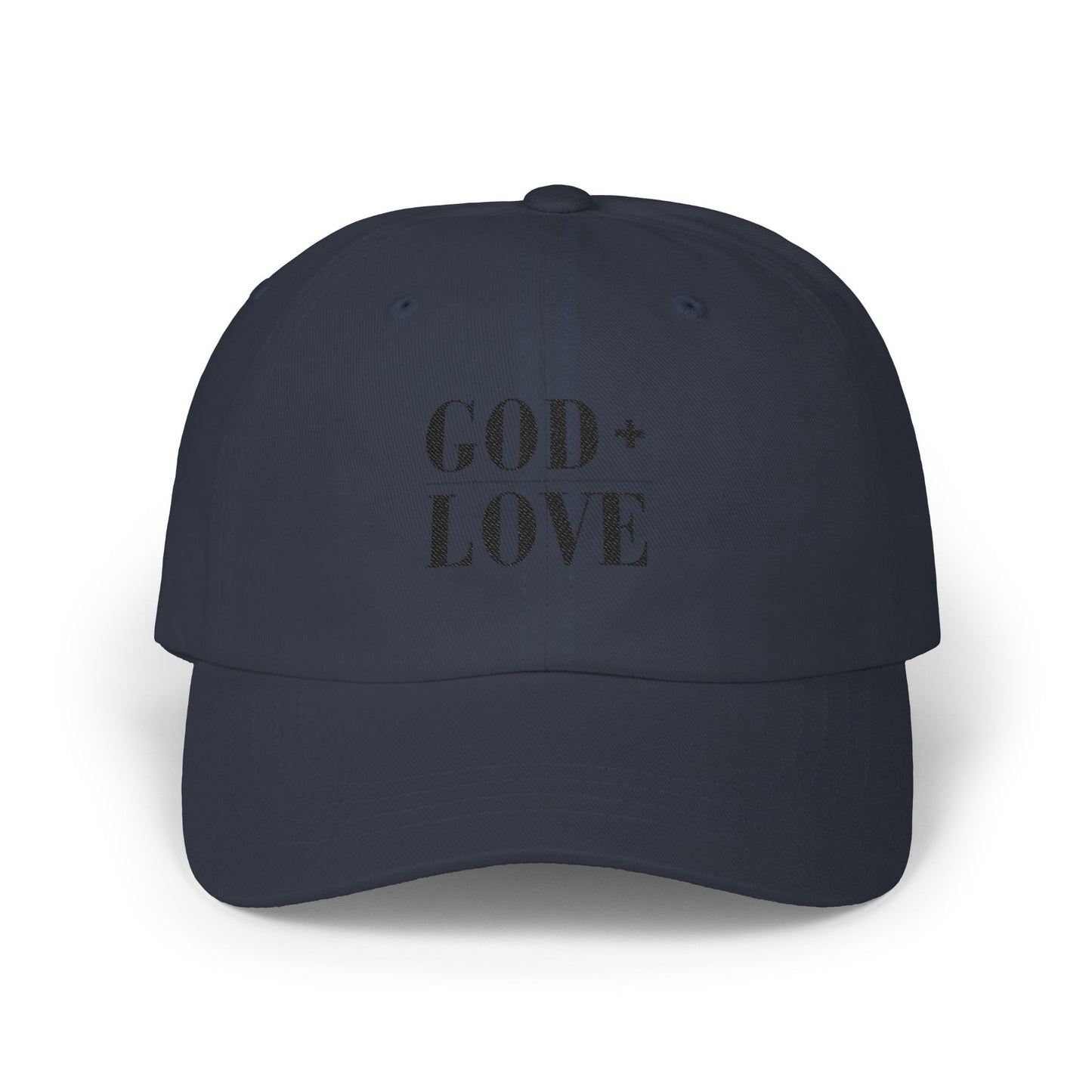 God + Love Statement Hat | Faith-Based Adjustable Dad Cap