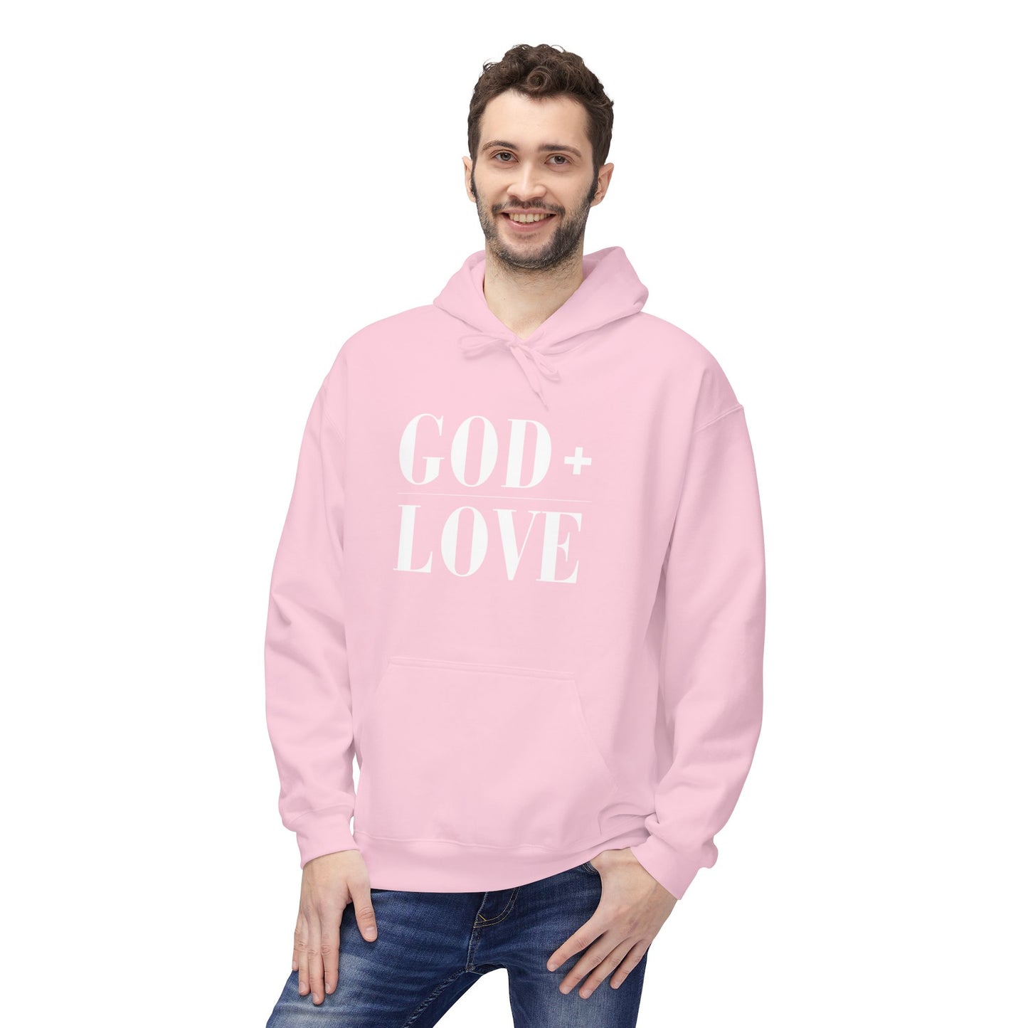 God + Love Statement Fleece Hoodie