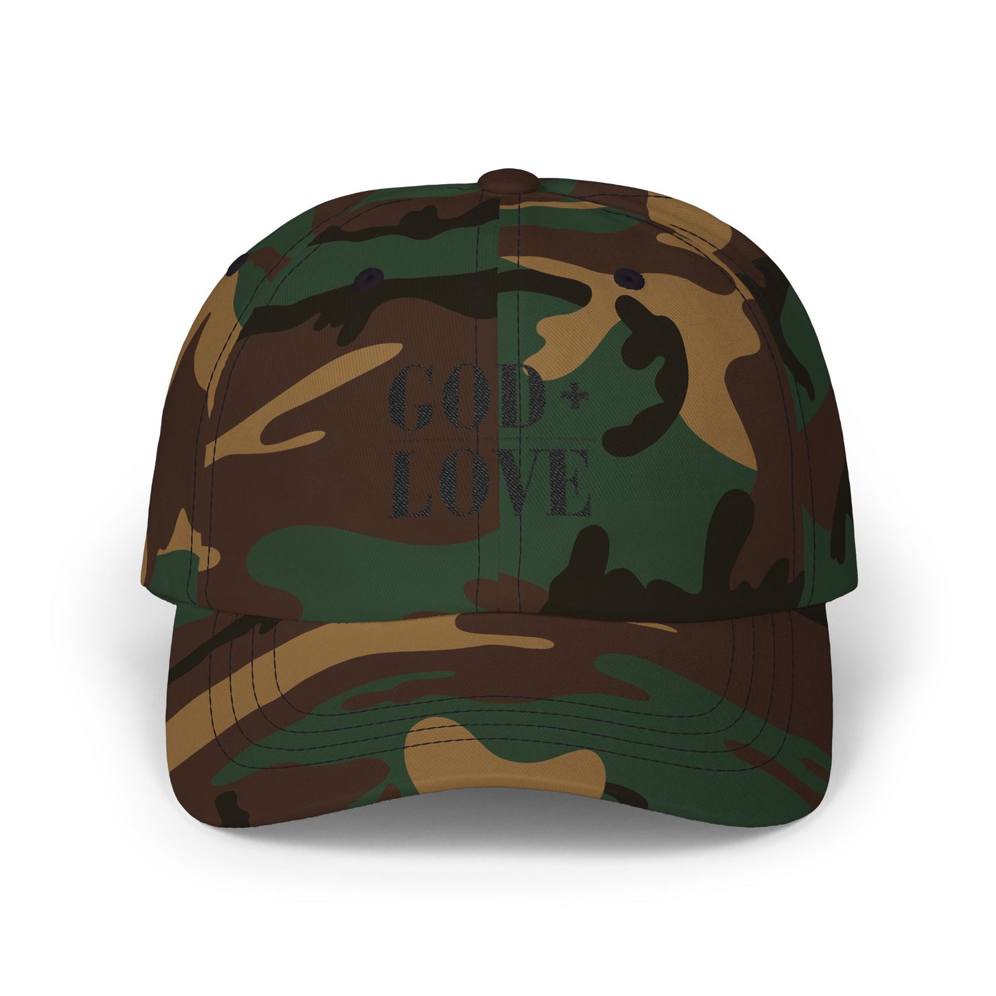 God + Love Statement Hat | Faith-Based Adjustable Dad Cap