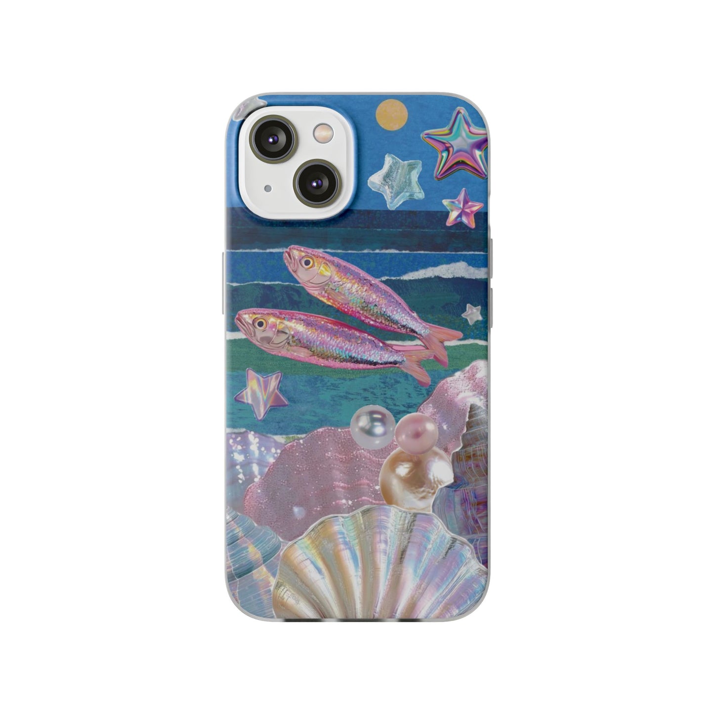 Iridescent Seashell Phone Case | Mermaidcore Ocean Aesthetic Case