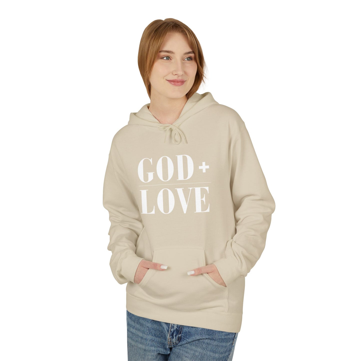 God + Love Statement Fleece Hoodie