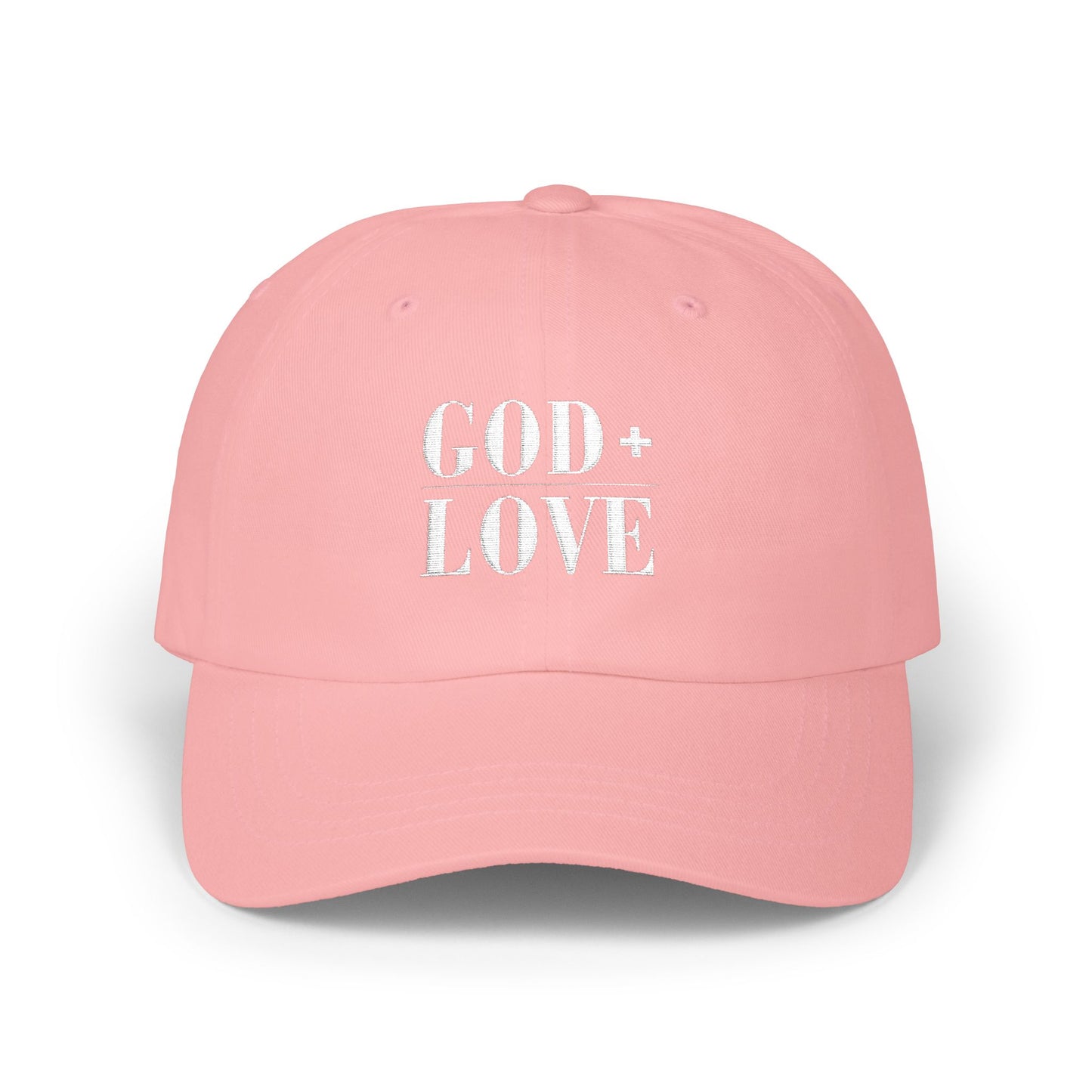 God + Love Statement Hat | Faith-Based Adjustable Dad Cap