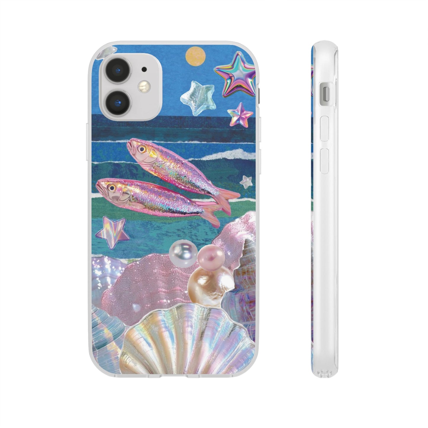 Iridescent Seashell Phone Case | Mermaidcore Ocean Aesthetic Case