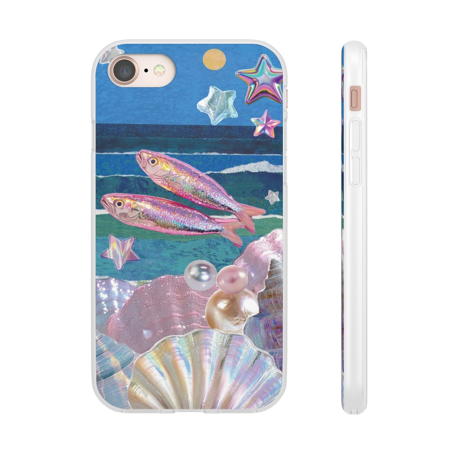 Iridescent Seashell Phone Case | Mermaidcore Ocean Aesthetic Case
