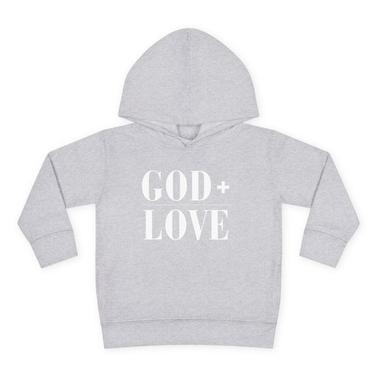 God + Love Statement Hoodie – Toddler