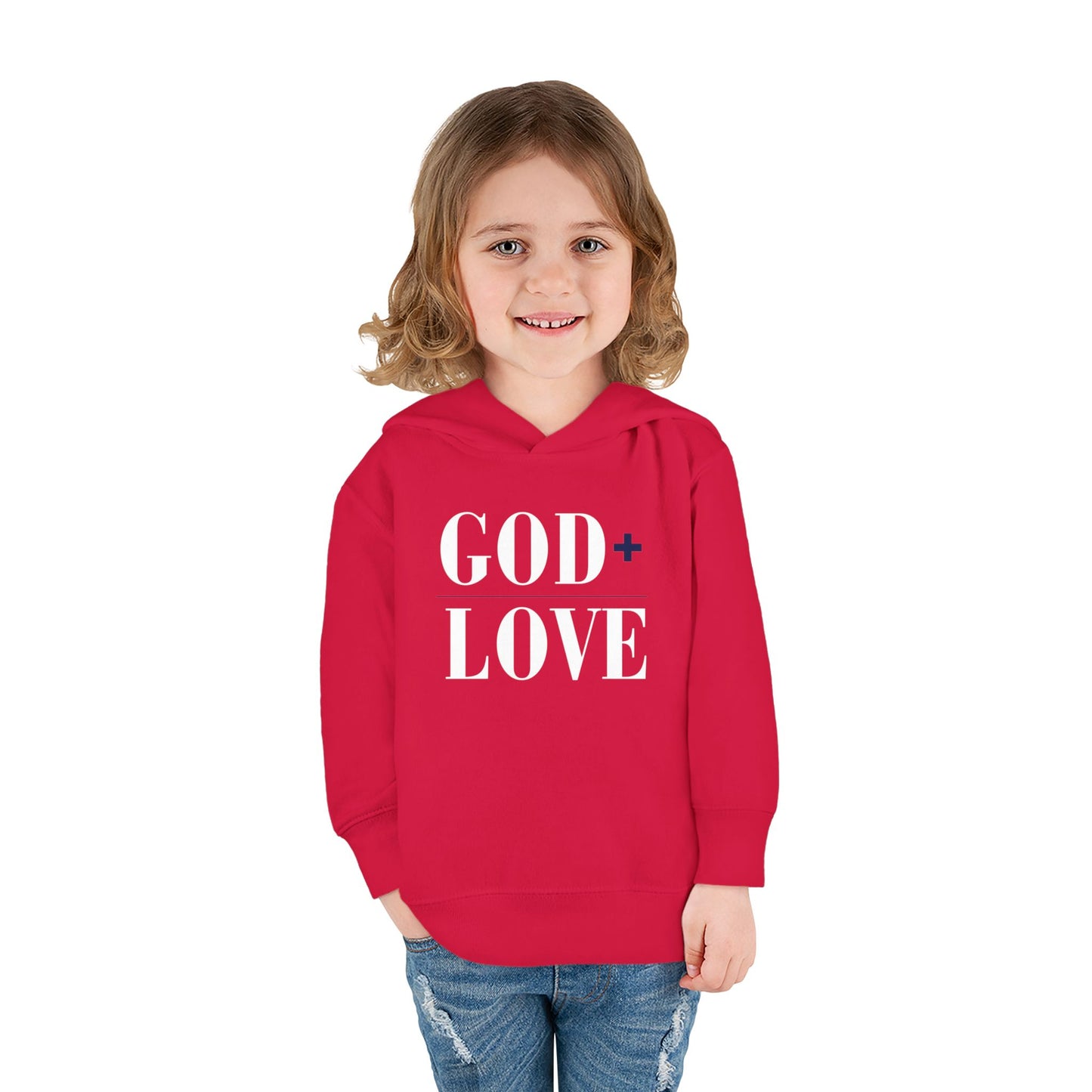 USA God Bless Love Statement Hoodie – Toddler