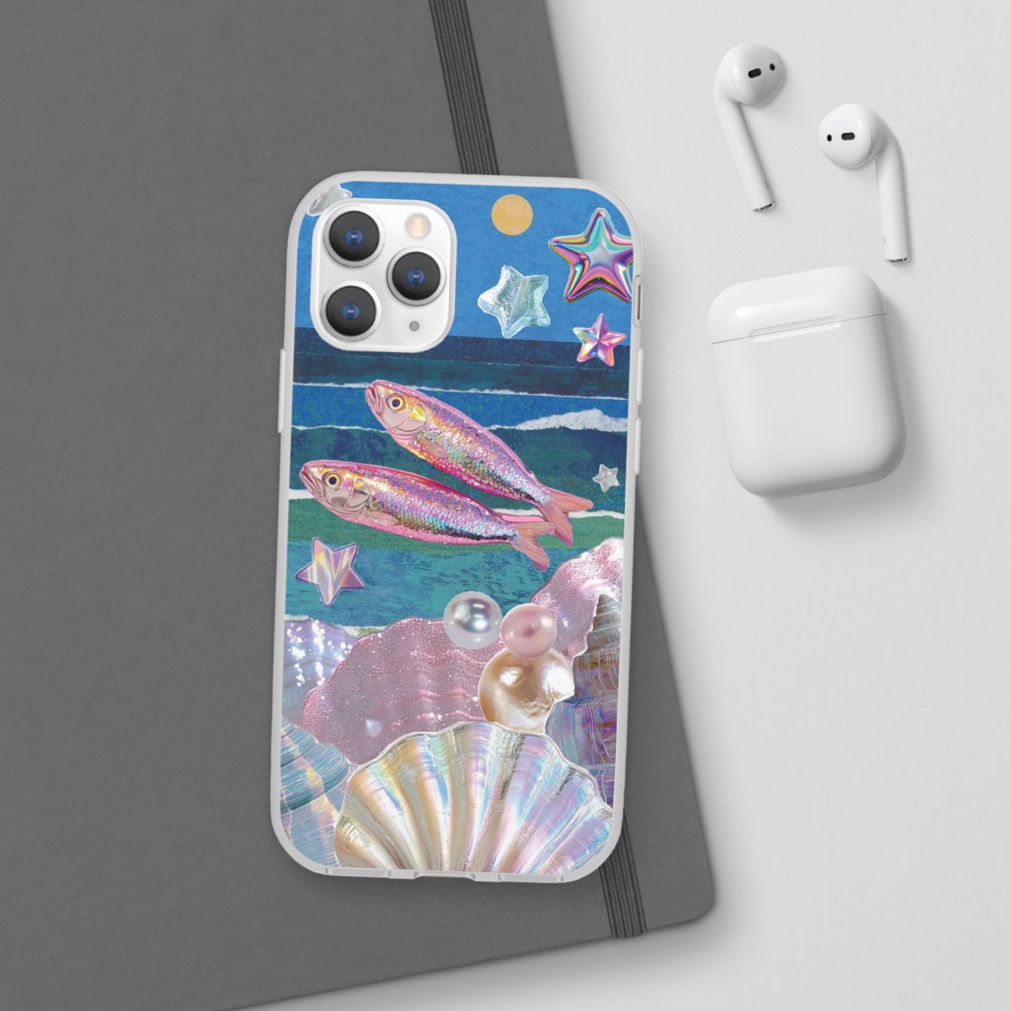 Iridescent Seashell Phone Case | Mermaidcore Ocean Aesthetic Case
