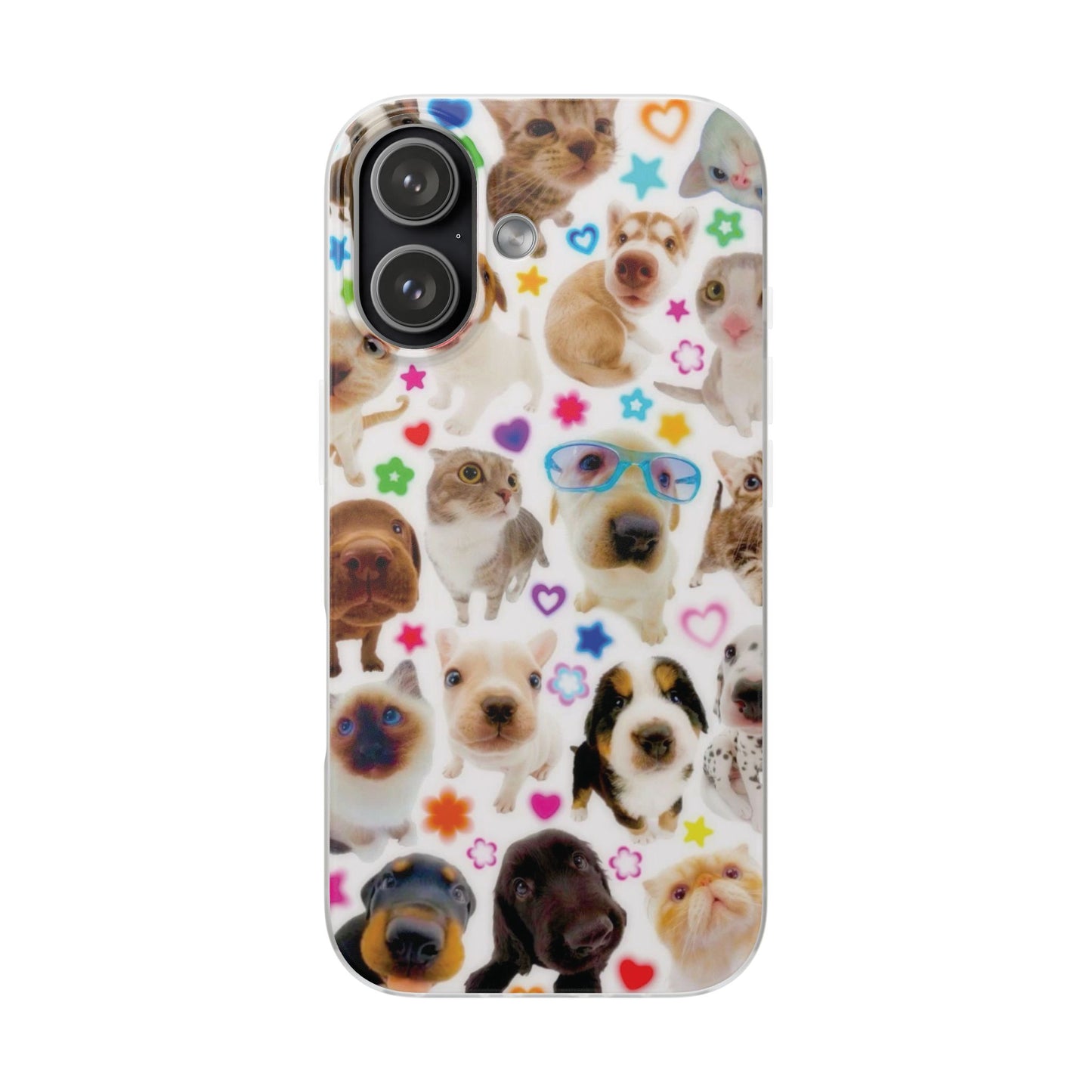 Cute Puppy Kitten Phone Case | Kawaii Pet Lover Aesthetic Case