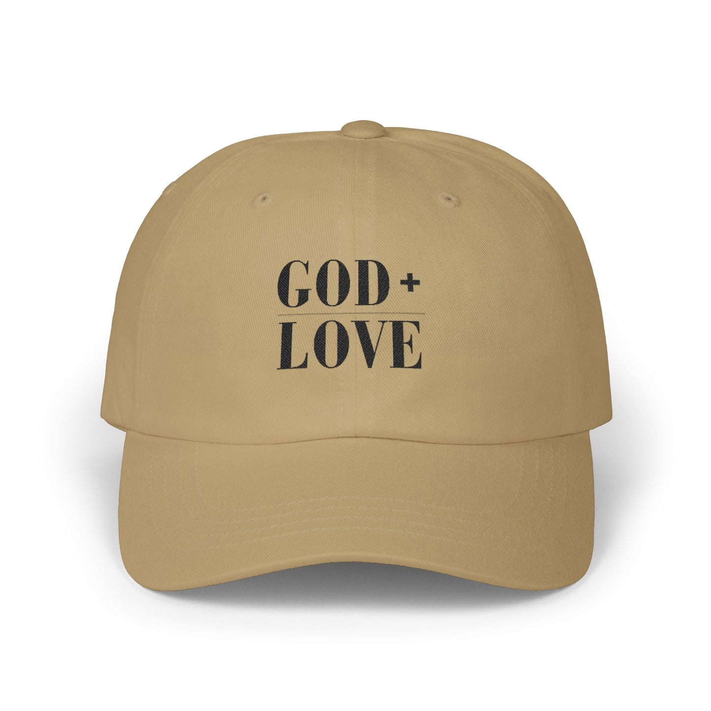 God + Love Statement Hat | Faith-Based Adjustable Dad Cap