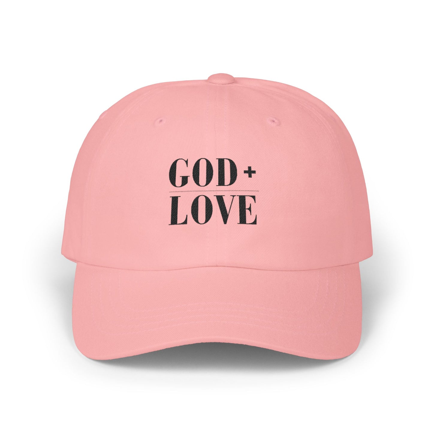 God + Love Statement Hat | Faith-Based Adjustable Dad Cap