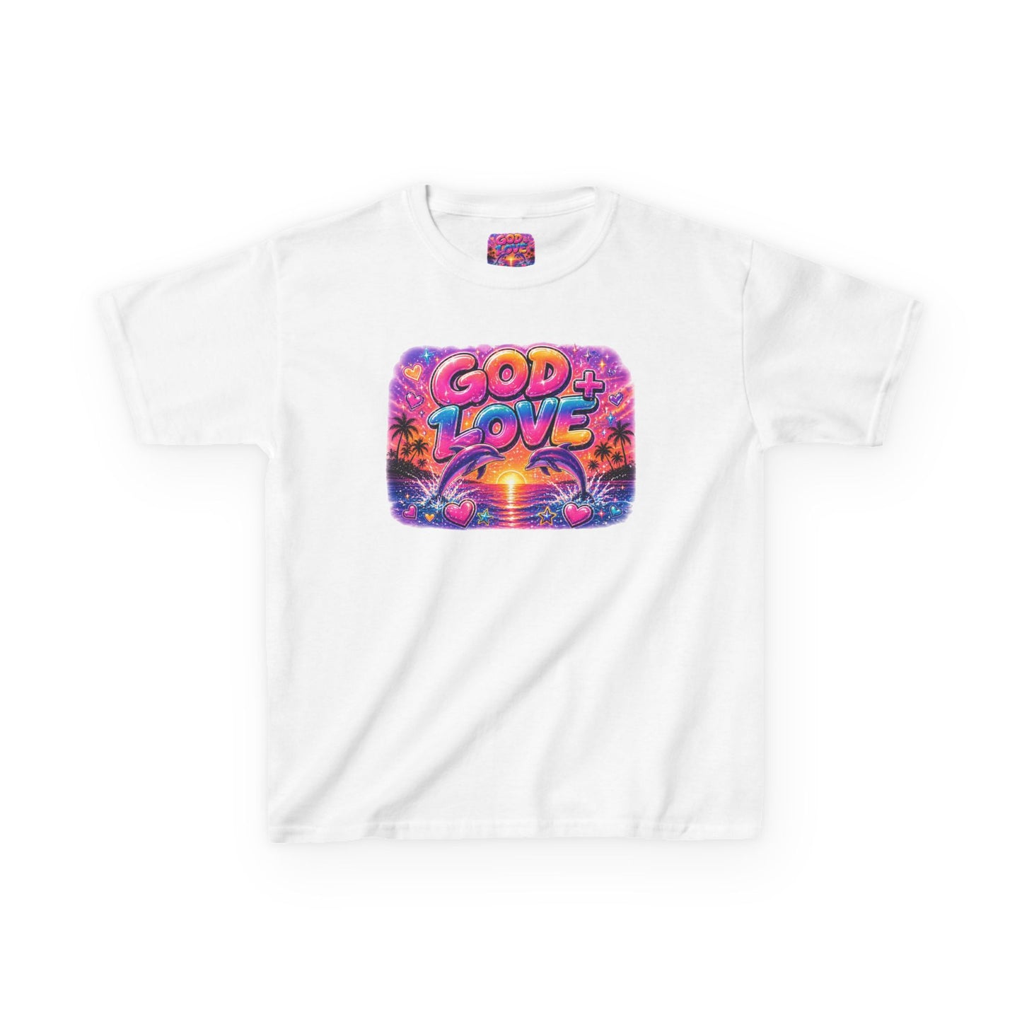 God + Love Youth Tee | Colorful Confidence & Summer Energy