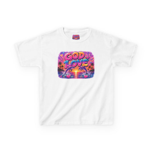 God + Love Youth Tee | Colorful Confidence & Summer Energy