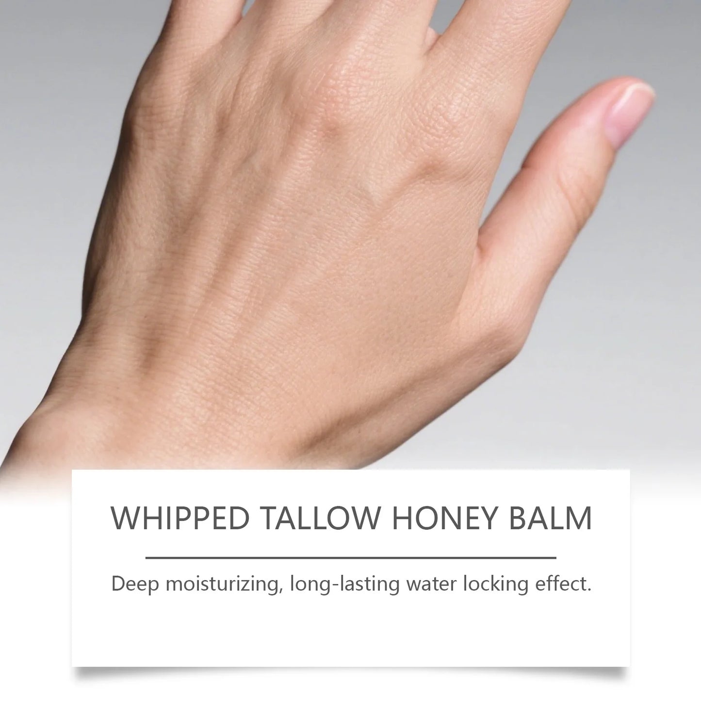 Copper Peptides GHK-Cu Whipped Beef Tallow for Skin: Blue Balm Manuka Honey Face and Body Moisturizer Butter for Mature, Dry & Eczema-Prone Sensitive Skin