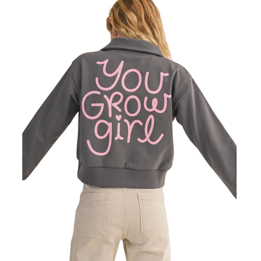 SWEET + GROW HALF-ZIP SWEATSHIRT