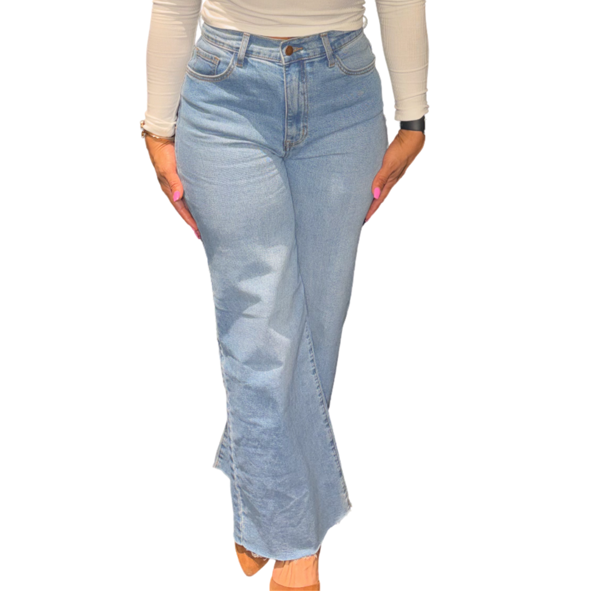 PRETTY + RIGID MEDIUM STONE DENIM – COCO + HONEY
